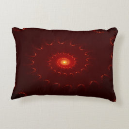 Almofada Decorativa Gradiente de espiral vermelho fiery