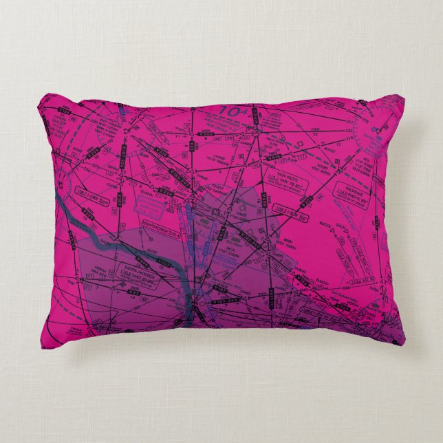 Almofada Decorativa Gráfico de Aviação (Frente)