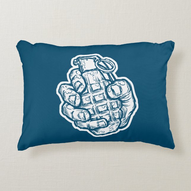 Almofada Decorativa Granada Mão no Estilo História em quadrinhos (Frente)