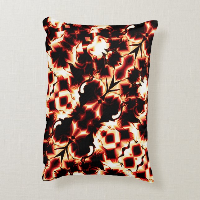 Almofada Decorativa Grande espelhamento de formas levemente esculpidas (Verso(Vertical))