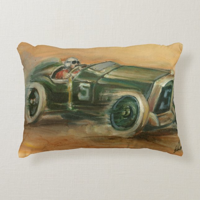Almofada Decorativa Grande Prêmio da França Racecar por Ethan Harper (Frente)