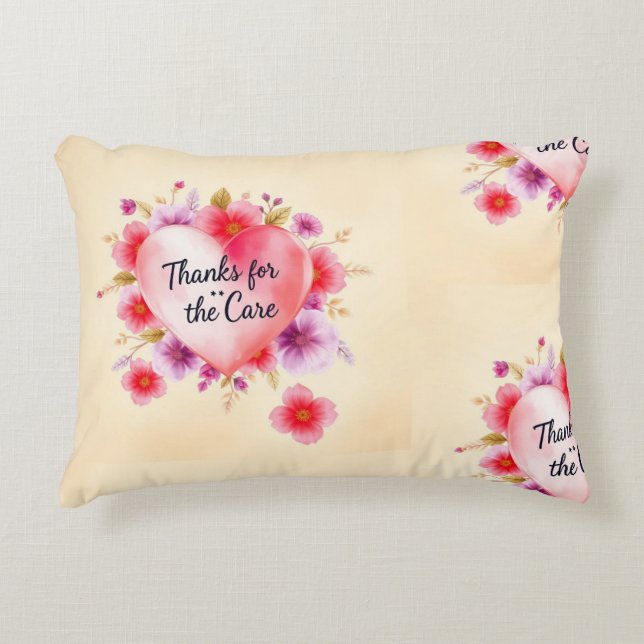 Almofada Decorativa Gratidão florescente da Mãe (Frente)