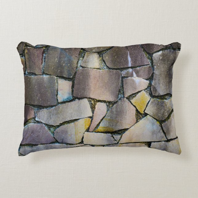Almofada Decorativa Gray brick wall (Frente)