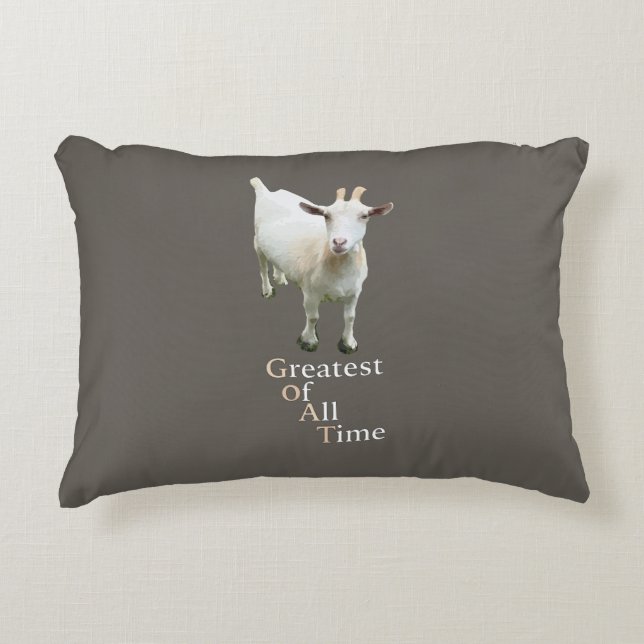 Almofada Decorativa Greatest of all time Goat (Frente)