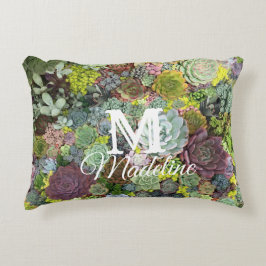 Almofada Decorativa Greenery Succulents