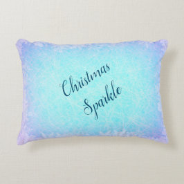 Almofada Decorativa Grelha de Natal azul gelada