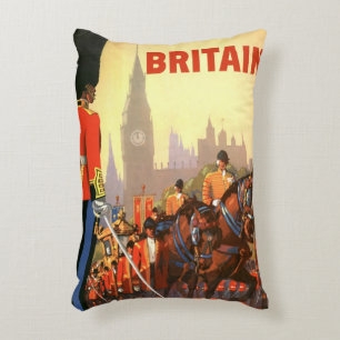 Almofada Decorativa Guarda Real Britânica do Rei Vintage Grã-Bretanha