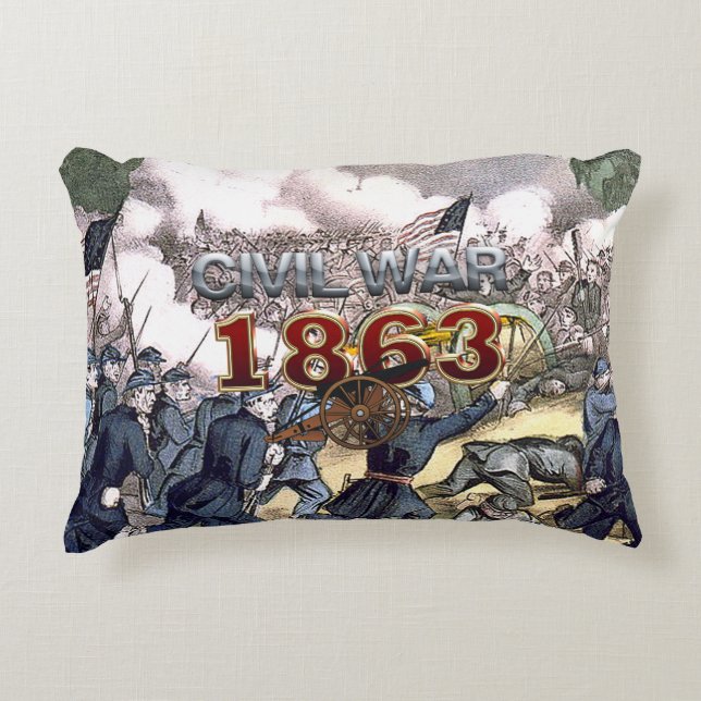 Almofada Decorativa Guerra civil 1863 de ABH (Frente)