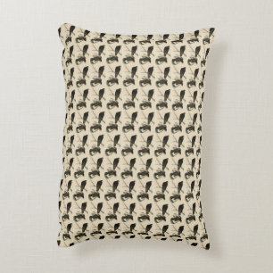 Almofada Decorativa Guerreiro Negro (Falcão de cauda vermelha) de Aves