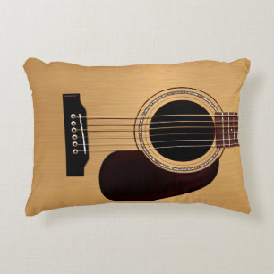 Almofada Decorativa Guitarra acústica superior Spruce
