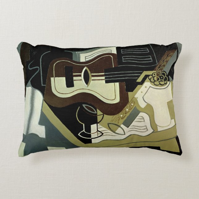 Almofada Decorativa Guitarra e Clarinete, 1920 (Frente)