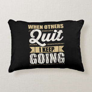 Almofada Decorativa Gym Motivational Quando Outros Sair Eu Continuo.