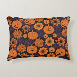 Almofada Decorativa Halloween Floral