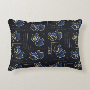 Almofada Decorativa Hanukkah Travesseiro Um Milagre Excelente Ali Mari