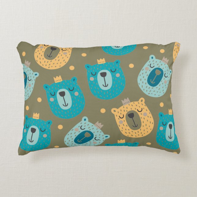 Almofada Decorativa Happy Bear Kings (Frente)