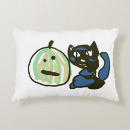 Almofada Decorativa Happy Green Jack o Lantern Black Cat 