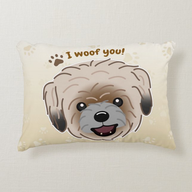 Almofada Decorativa Happy Shih Tzu Dog Lover I Wows (Frente)