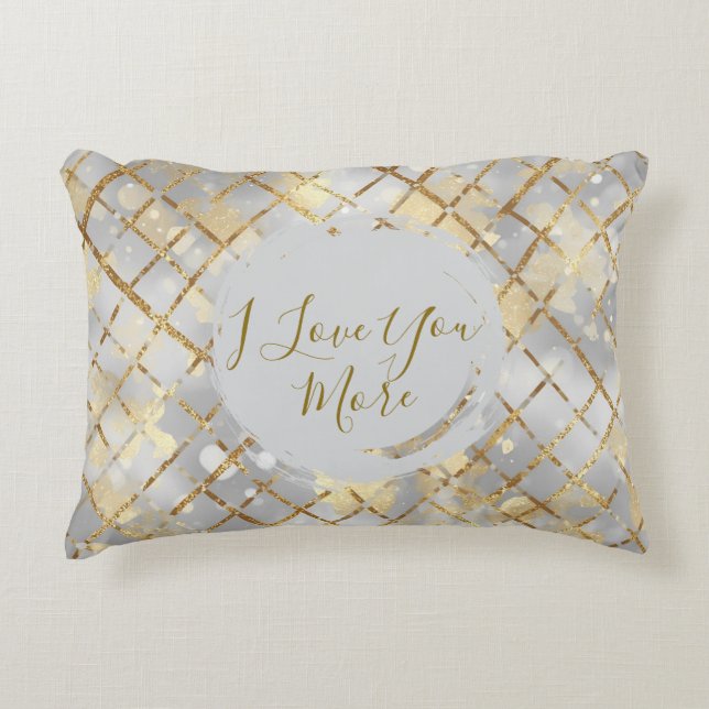 Almofada Decorativa Happy Valentine's Day, Modern, Elegant Luxury Thro (Frente)