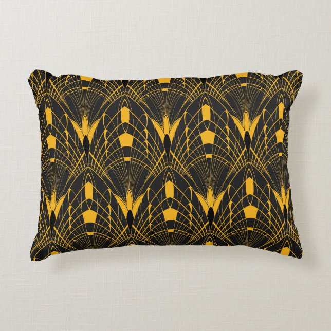 Almofada Decorativa Harmonia Geométrica: Design de Ornamento Digital (Frente)