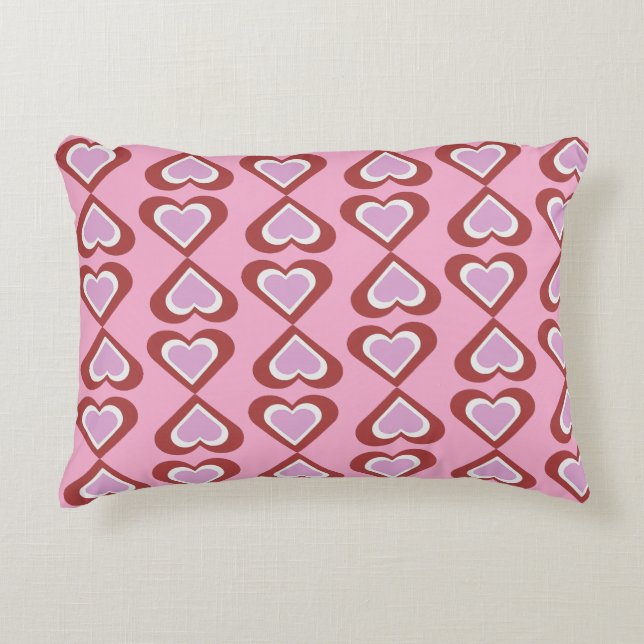 Almofada Decorativa Hearts pattern (Frente)