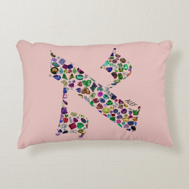 Almofada Decorativa Hebraico - Letra ALEF (Frente)