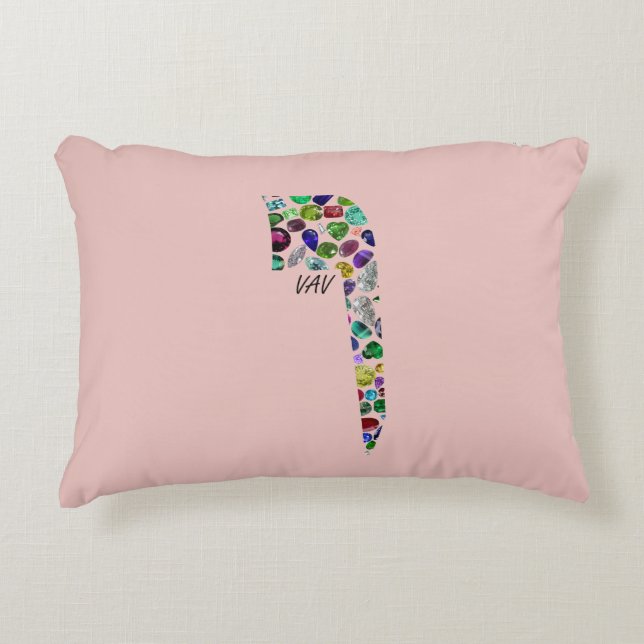 Almofada Decorativa Hebraico - Letra VAV (Frente)