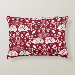 Almofada Decorativa Hedgehog Folk Art