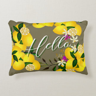 Almofada Decorativa Hello Lemon Accent Pillow