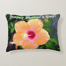 Hibisco Laranja Feliz Dia das Mães