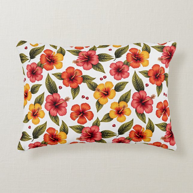Almofada Decorativa Hibiscus Bloom Bliss (Frente)