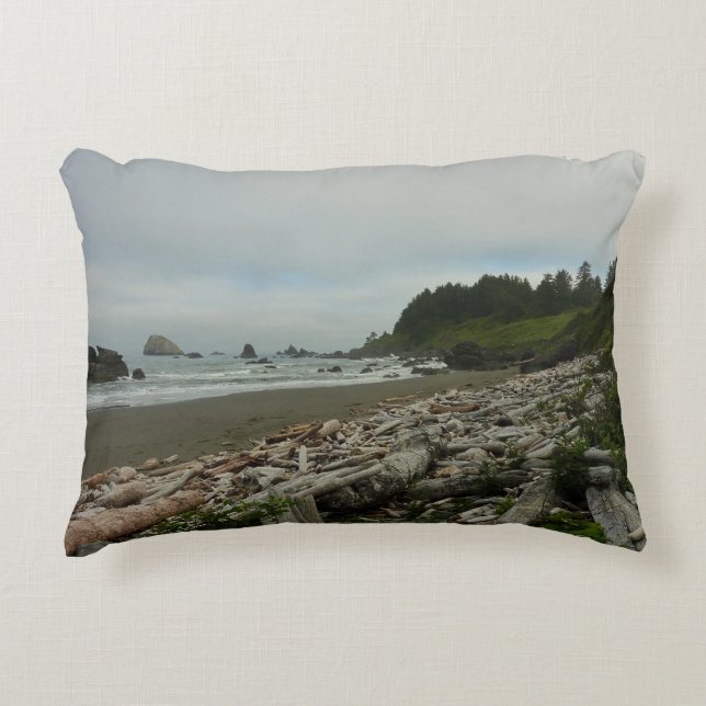 Almofada Decorativa Hidden Beach I no Redwood National Park (Frente)