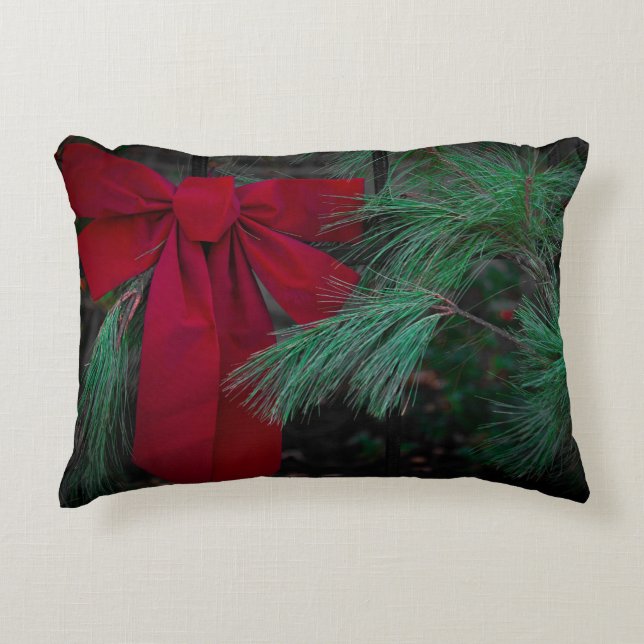 Almofada Decorativa Holiday Red Bow (Frente)