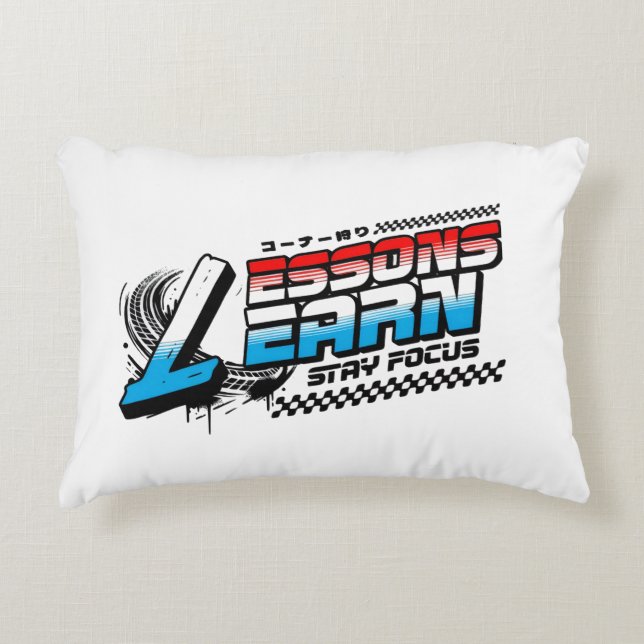 ALMOFADA DECORATIVA HOME DECOR FOCUS LESSONS LEARN ACCENT PILLOW (Frente)