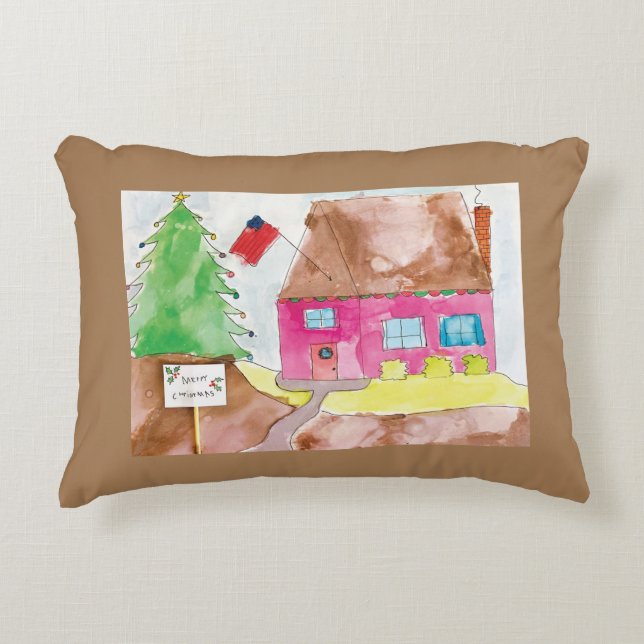 Almofada Decorativa Home For Holidays - KidsArt for CHOC (Frente)