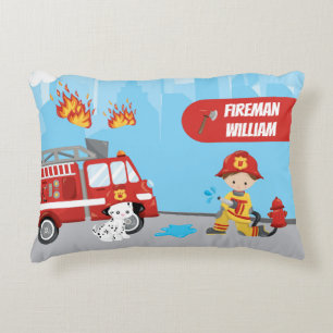Almofada Decorativa Homem-Arte de Cartoon do Little Boy com Nome