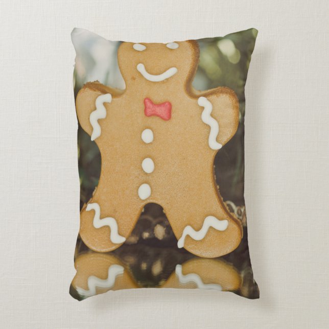 Almofada Decorativa Homem-pão de Natal (Frente(Vertical))