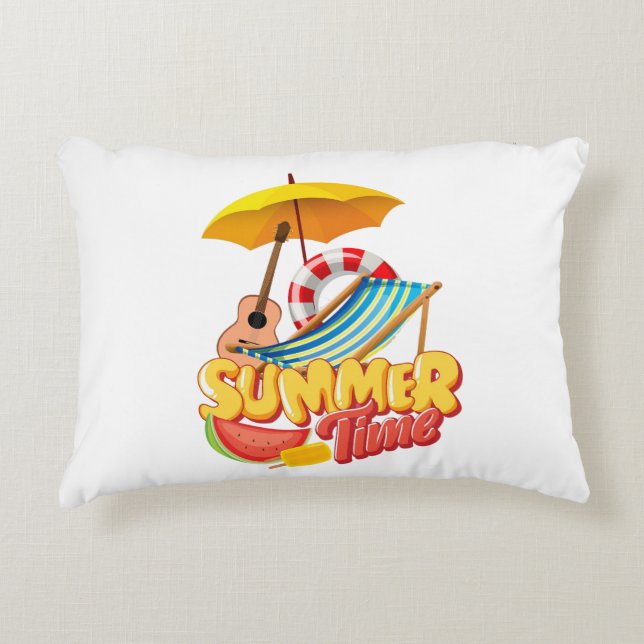 Almofada Decorativa Hora de Verão (Frente)