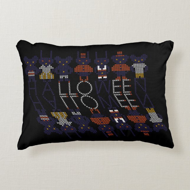 Almofada Decorativa Horror Spooky Stick Cross Halloween Monstros (Frente)