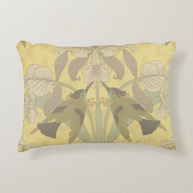Almofada Decorativa Hummingbird e Iris (Frente)