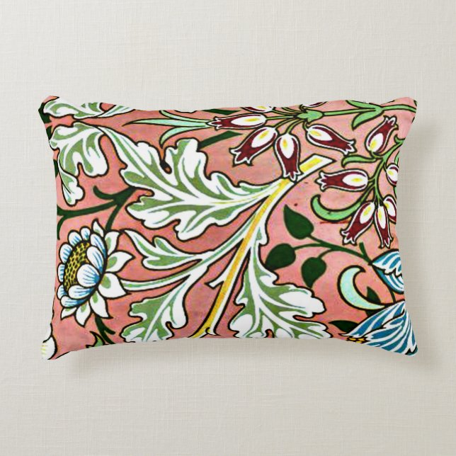Almofada Decorativa Hyacinth, um padrão William Morris (Frente)