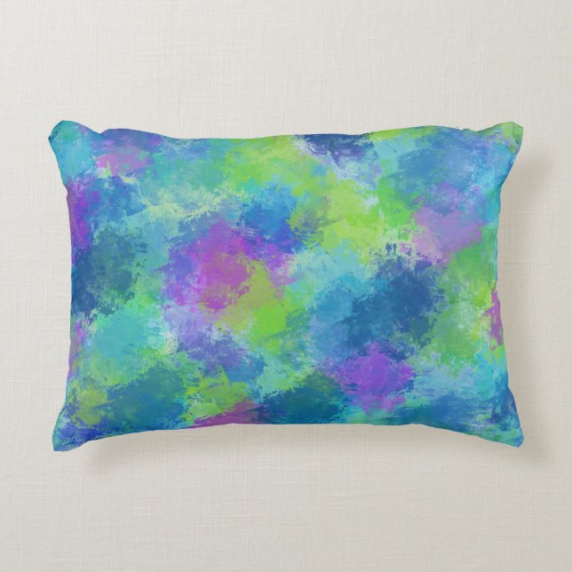 Almofada Decorativa Hydrangeas Abstrato (Frente)