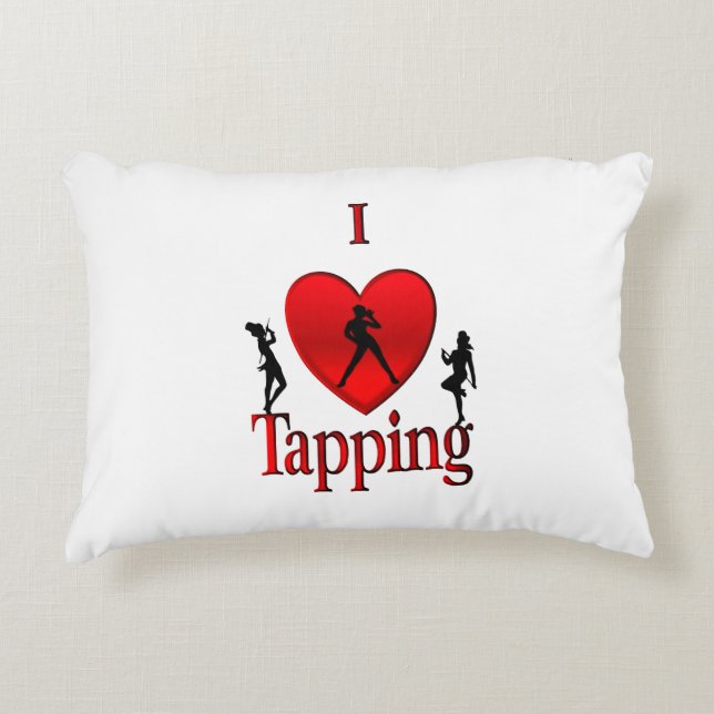 Almofada Decorativa I Heart Tap Dance (Frente)