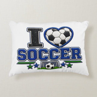 Almofada Decorativa I Love Soccer Accent Pillow | Soccer Lover Bedroom