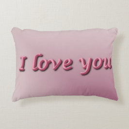 Almofada Decorativa I love you.