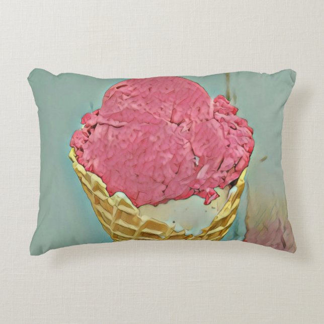 Almofada Decorativa Ice cream birthday gift (Frente)