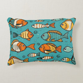 Almofada Decorativa Ideias de presentes de padrão de peixe