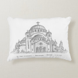 Almofada Decorativa Igreja do Santo Sava, Belgrado, Sérvia