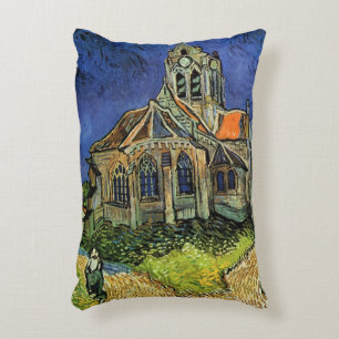 Almofada Decorativa Igreja em Auvers-sur-Oise por Vincent van Gogh