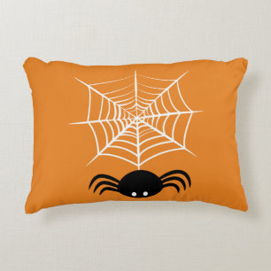 Almofada Decorativa Ilustração Assustadora de Aranha de Halloween