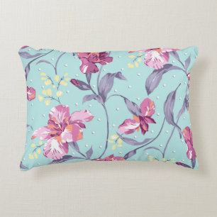 Almofada Decorativa ilustração com design de flores, arte,fundo,d